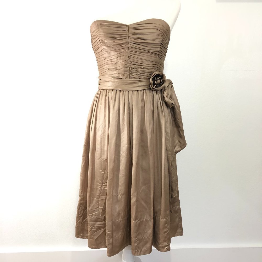 Vintage Chanel Boutique Strapless Chiffon Dress